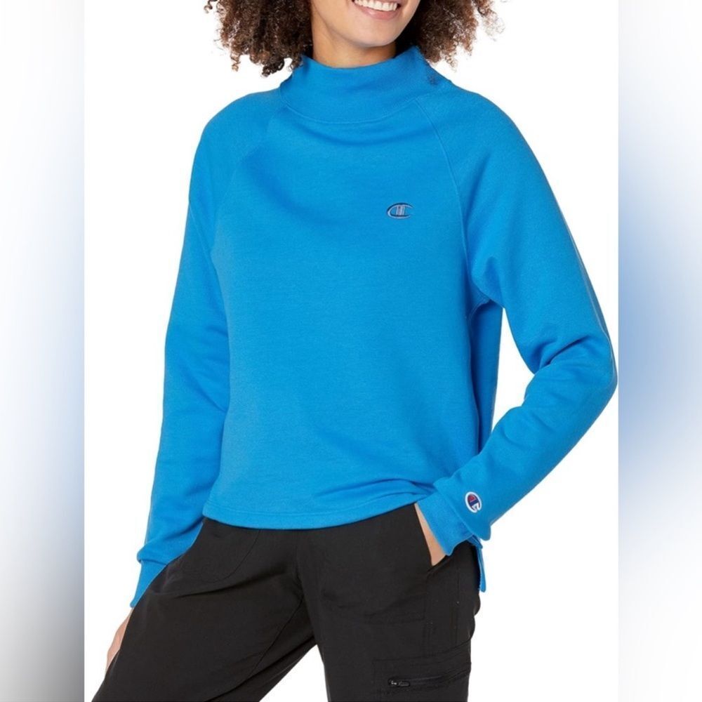 Champion Women's Powerblend Mock
Neck Pullover, Sweatshirts, Pullover Sz Small